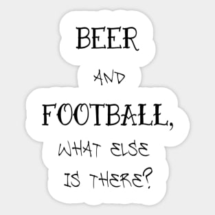 Beer and Football Sticker